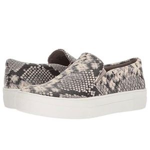 Steve Madden Snake Print Slip On Sneakers 8M